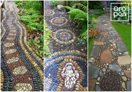Как обустроить садовые дорожки из битой плитки-мозаики